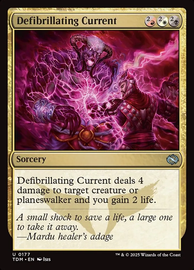 2025 Tarkir: Dragonstorm Defibrillating Current uncommon #177 uncommon card image