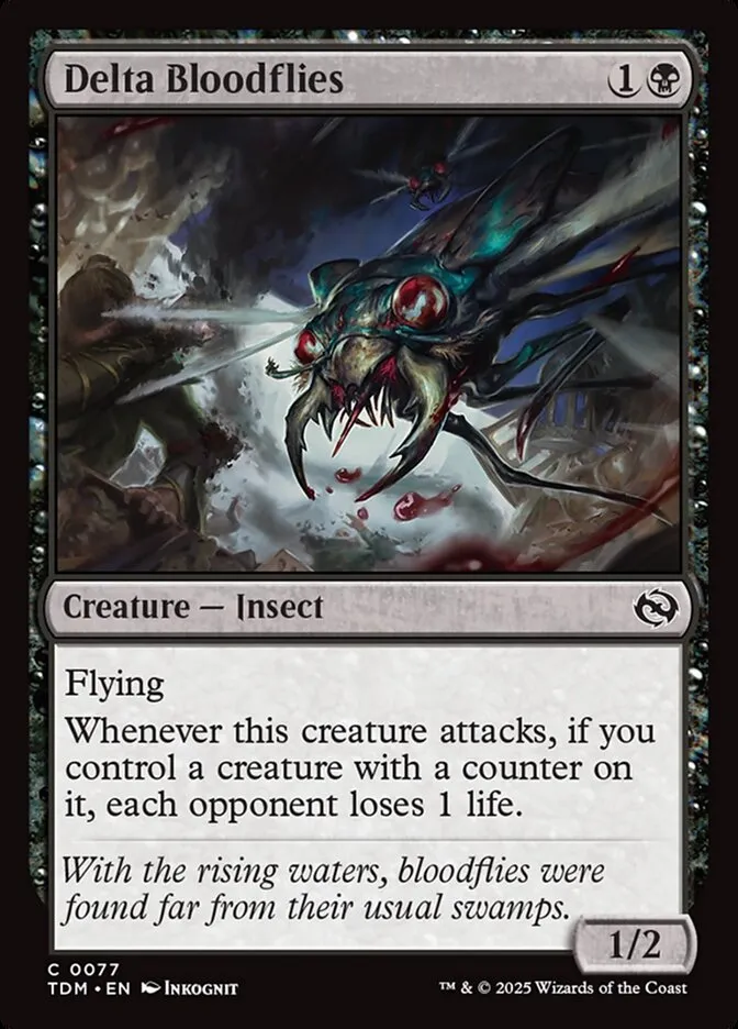2025 Tarkir: Dragonstorm Delta Bloodflies common #77 common card image