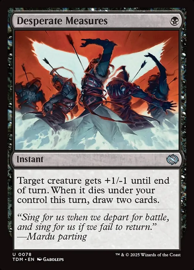 2025 Tarkir: Dragonstorm Desperate Measures uncommon #78 uncommon card image