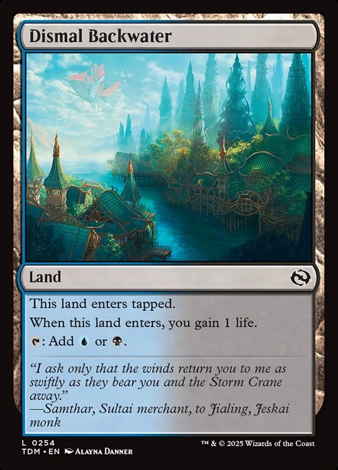 2025 Tarkir: Dragonstorm Dismal Backwater #254 common card image