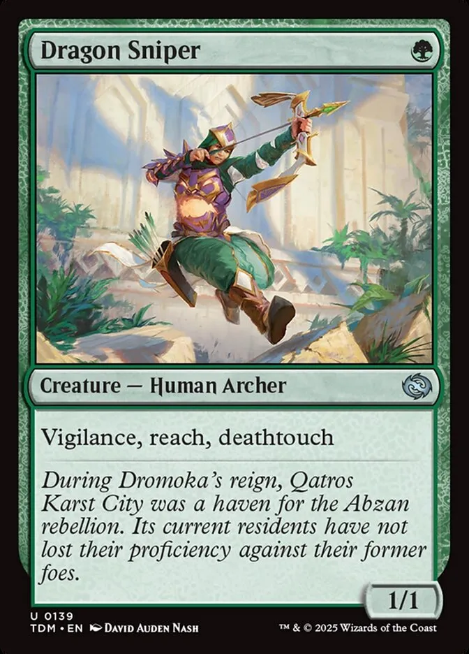 2025 Tarkir: Dragonstorm Dragon Sniper #139 uncommon card image