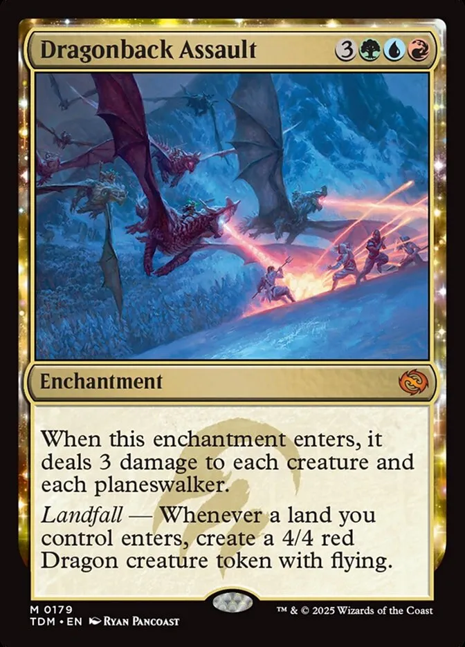 2025 Tarkir: Dragonstorm Dragonback Assault #179 mythic card image