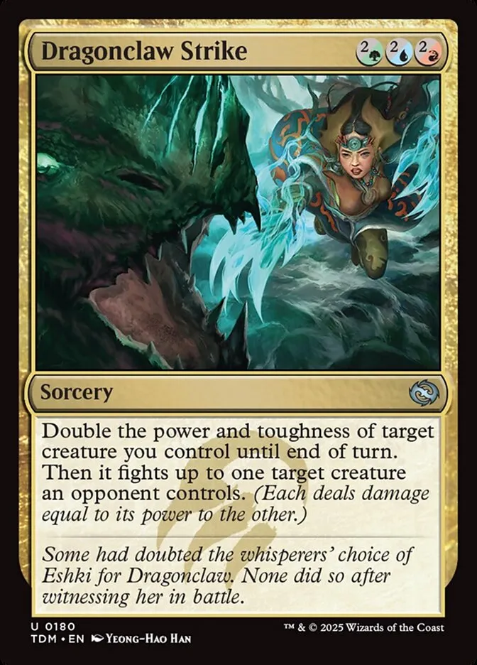 2025 Tarkir: Dragonstorm Dragonclaw Strike #180 uncommon card image