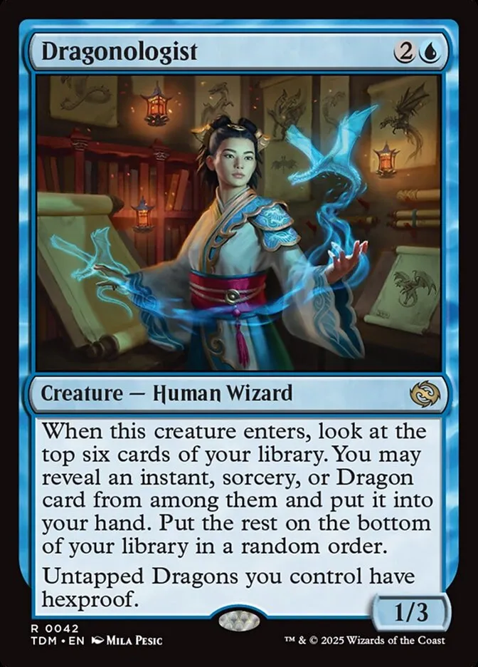 2025 Tarkir: Dragonstorm Dragonologist rare #42 rare card image