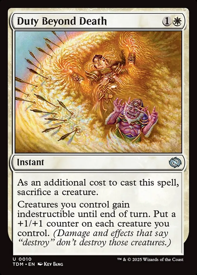 2025 Tarkir: Dragonstorm Duty Beyond Death uncommon #10 uncommon card image