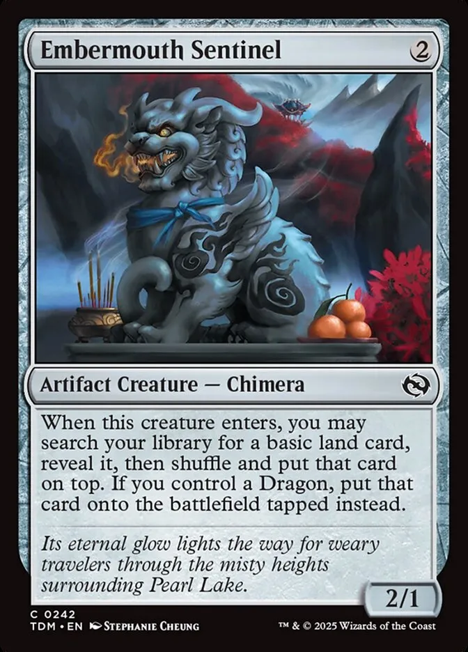 2025 Tarkir: Dragonstorm Embermouth Sentinel #242 common card image