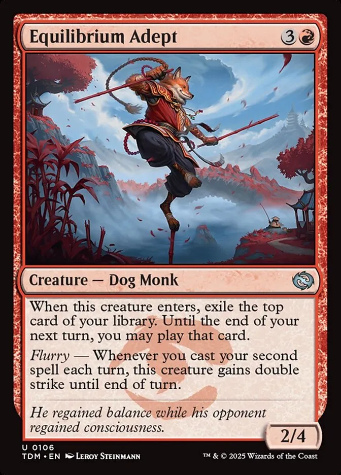 2025 Tarkir: Dragonstorm Equilibrium Adept #106 uncommon card image