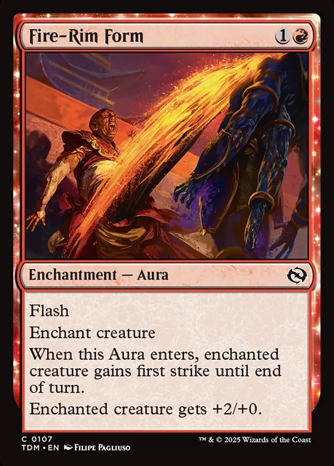 2025 Tarkir: Dragonstorm Fire-Rim Form #107 common card image
