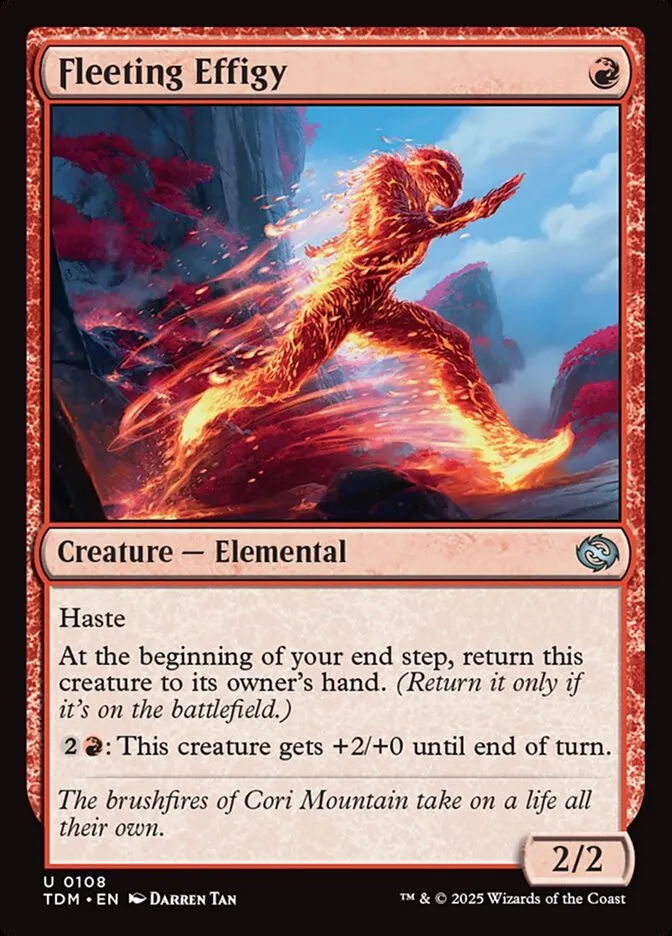 2025 Tarkir: Dragonstorm Fleeting Effigy #108 uncommon card image