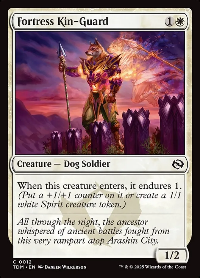 2025 Tarkir: Dragonstorm Fortress Kin-Guard common #12 common card image