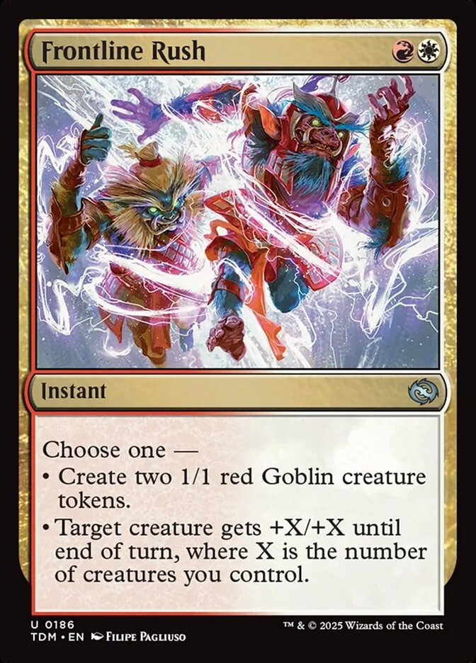 2025 Tarkir: Dragonstorm Frontline Rush uncommon #186 uncommon card image