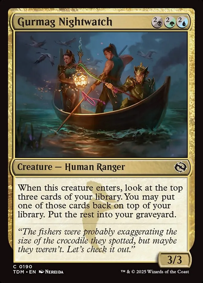 2025 Tarkir: Dragonstorm Gurmag Nightwatch #190 common card image