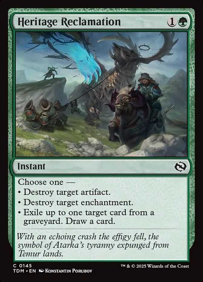2025 Tarkir: Dragonstorm Heritage Reclamation #145 common card image