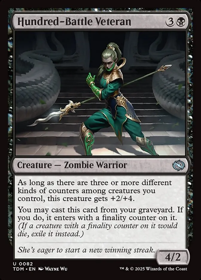 2025 Tarkir: Dragonstorm Hundred-Battle Veteran uncommon #82 uncommon card image
