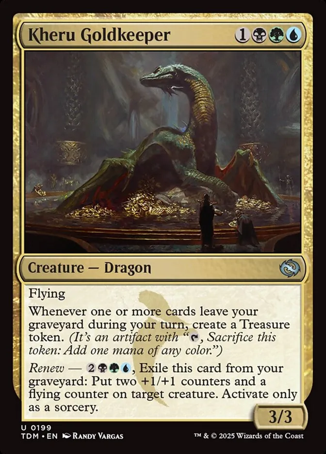 2025 Tarkir: Dragonstorm Kheru Goldkeeper #199 uncommon card image