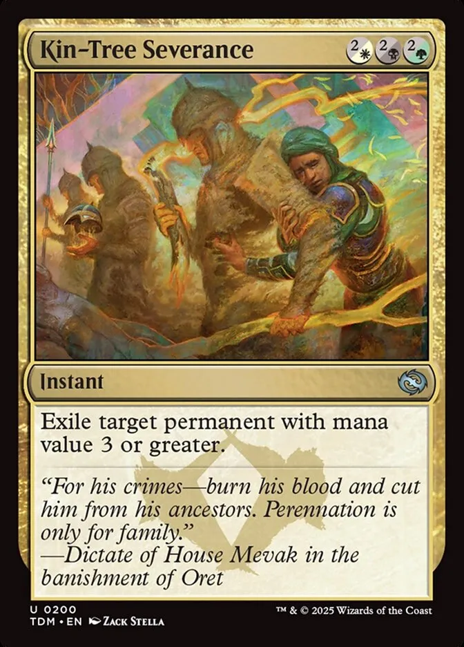 2025 Tarkir: Dragonstorm Kin-Tree Severance #200 uncommon card image