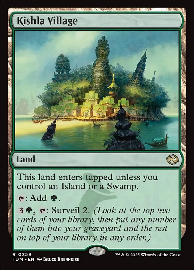 2025 Tarkir: Dragonstorm Kishla Village #259 rare card image