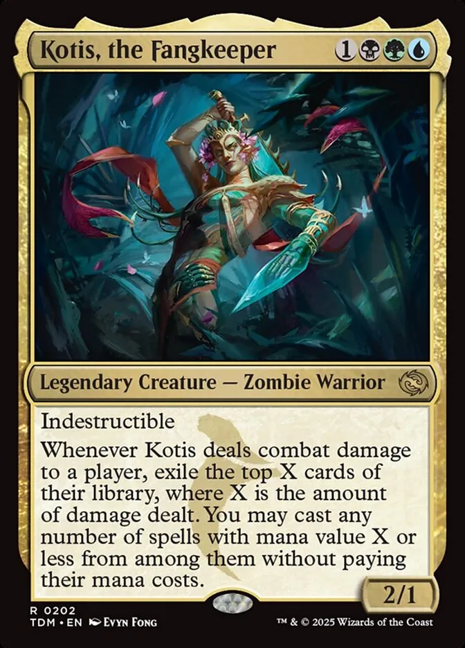 2025 Tarkir: Dragonstorm Kotis, the Fangkeeper #202 rare card image