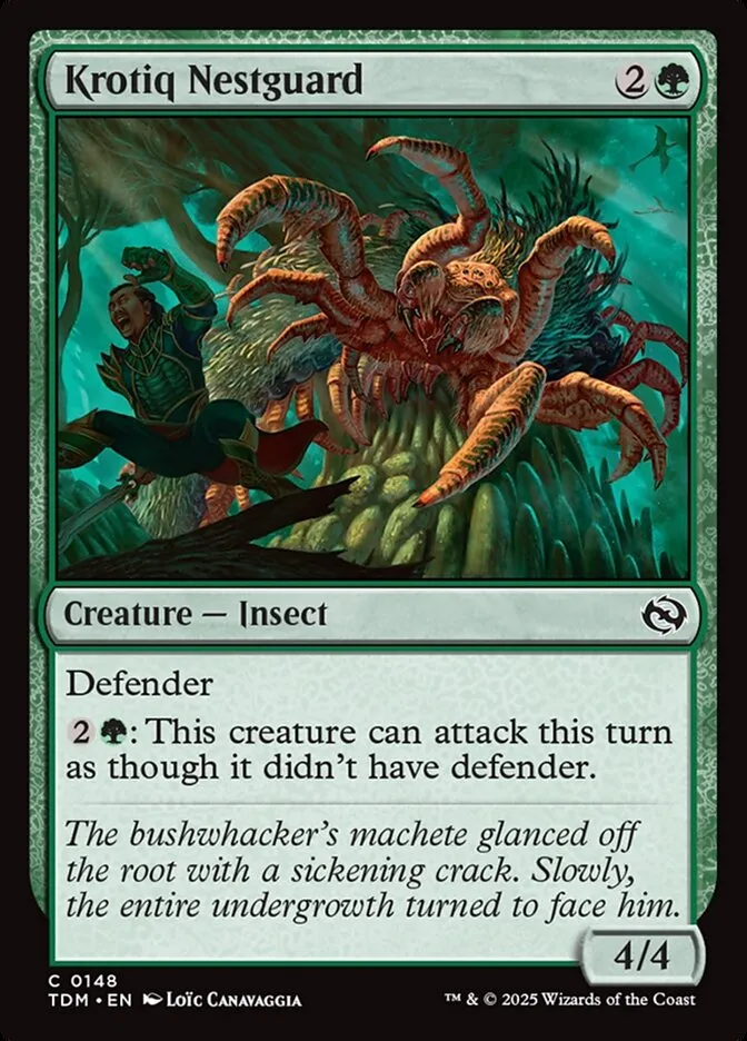 2025 Tarkir: Dragonstorm Krotiq Nestguard #148 common card image