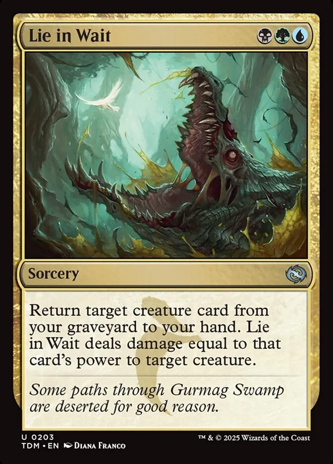 2025 Tarkir: Dragonstorm Lie in Wait #203 uncommon card image