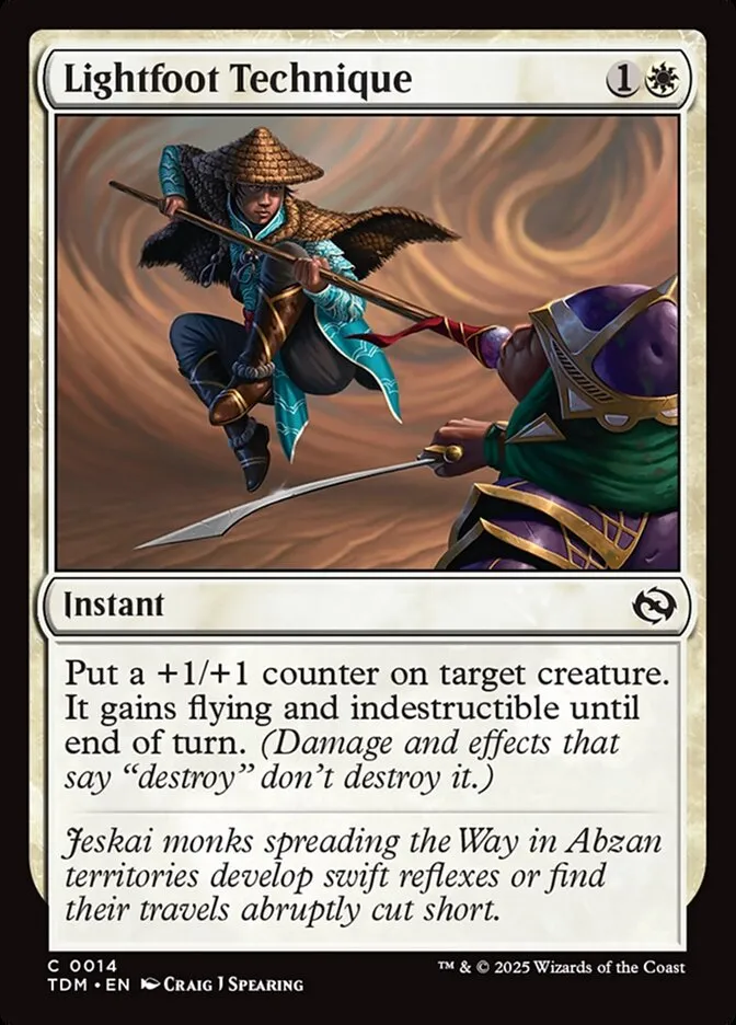 2025 Tarkir: Dragonstorm Lightfoot Technique common #14 common card image