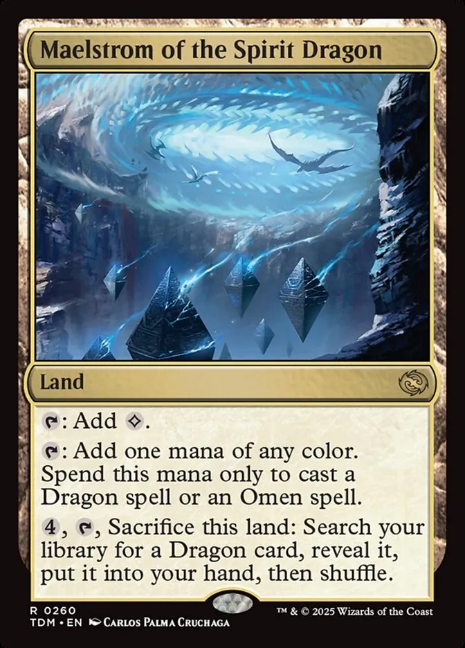 2025 Tarkir: Dragonstorm Maelstrom of the Spirit Dragon #260 rare card image