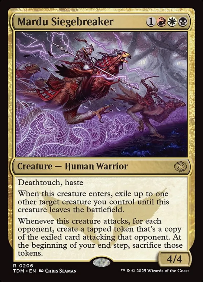 2025 Tarkir: Dragonstorm Mardu Siegebreaker #206 rare card image