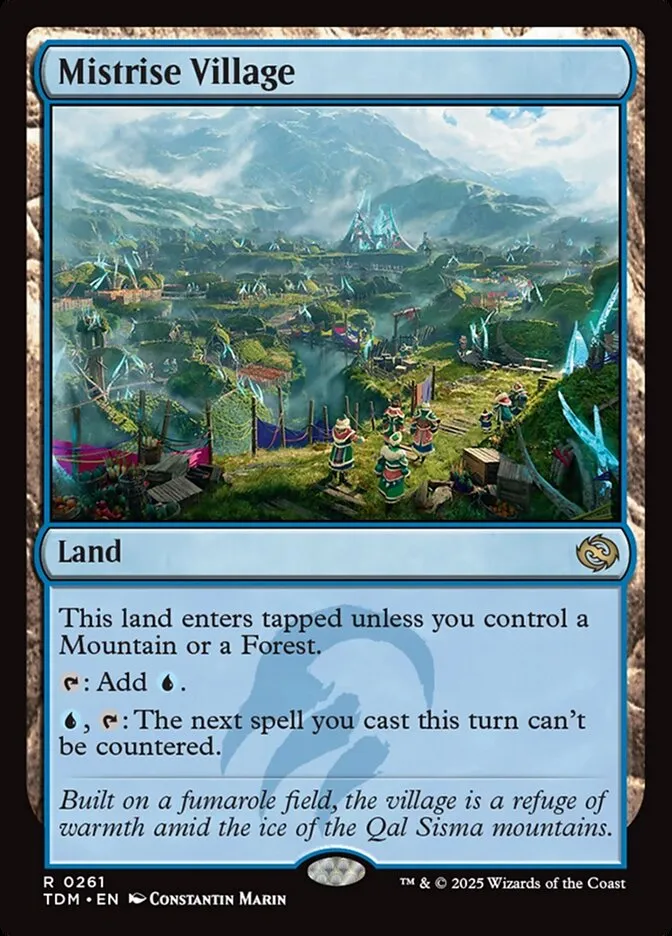 2025 Tarkir: Dragonstorm Mistrise Village #261 rare card image