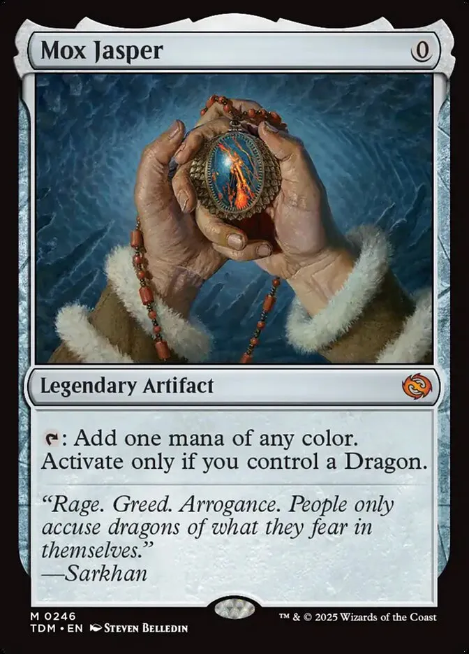 2025 Tarkir: Dragonstorm Mox Jasper #246 mythic card image