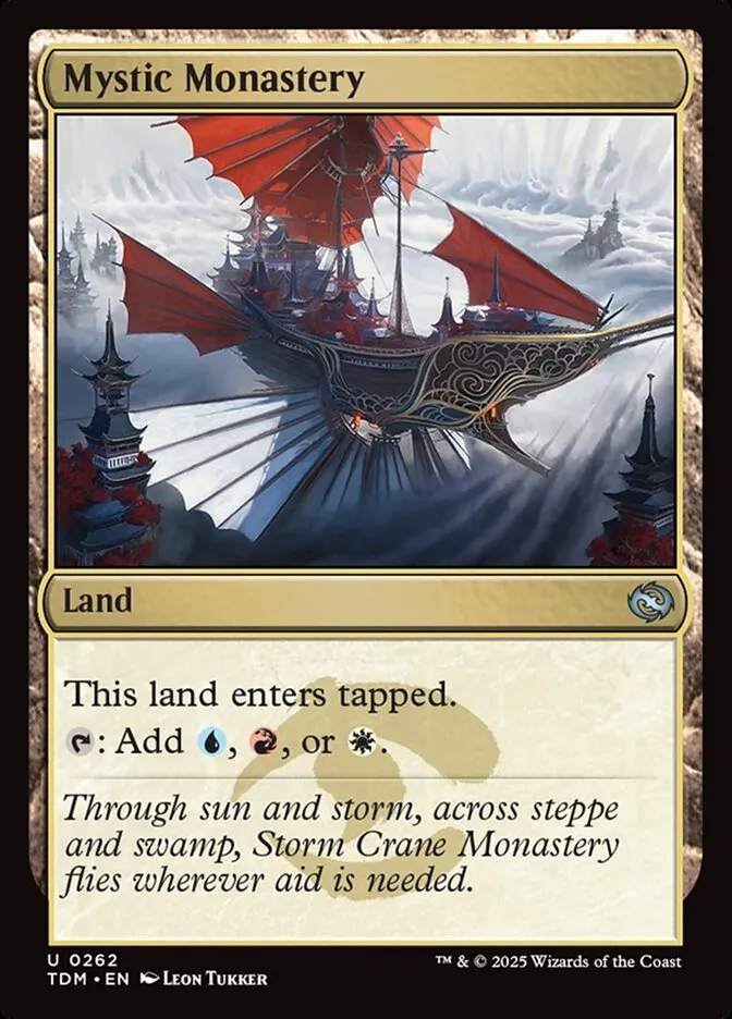 2025 Tarkir: Dragonstorm Mystic Monastery #262 uncommon card image
