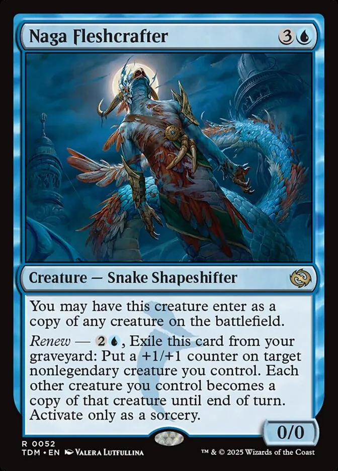 2025 Tarkir: Dragonstorm Naga Fleshcrafter rare #52 rare card image