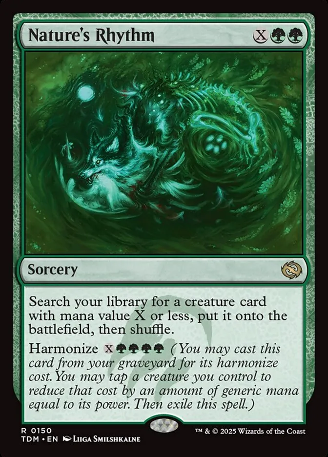 2025 Tarkir: Dragonstorm Nature's Rhythm #150 rare card image