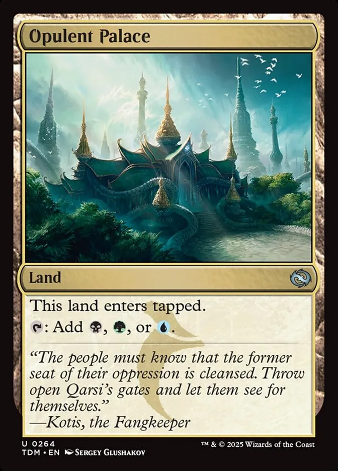 2025 Tarkir: Dragonstorm Opulent Palace #264 uncommon card image
