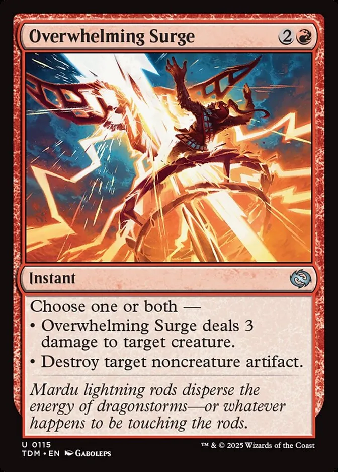 2025 Tarkir: Dragonstorm Overwhelming Surge #115 uncommon card image