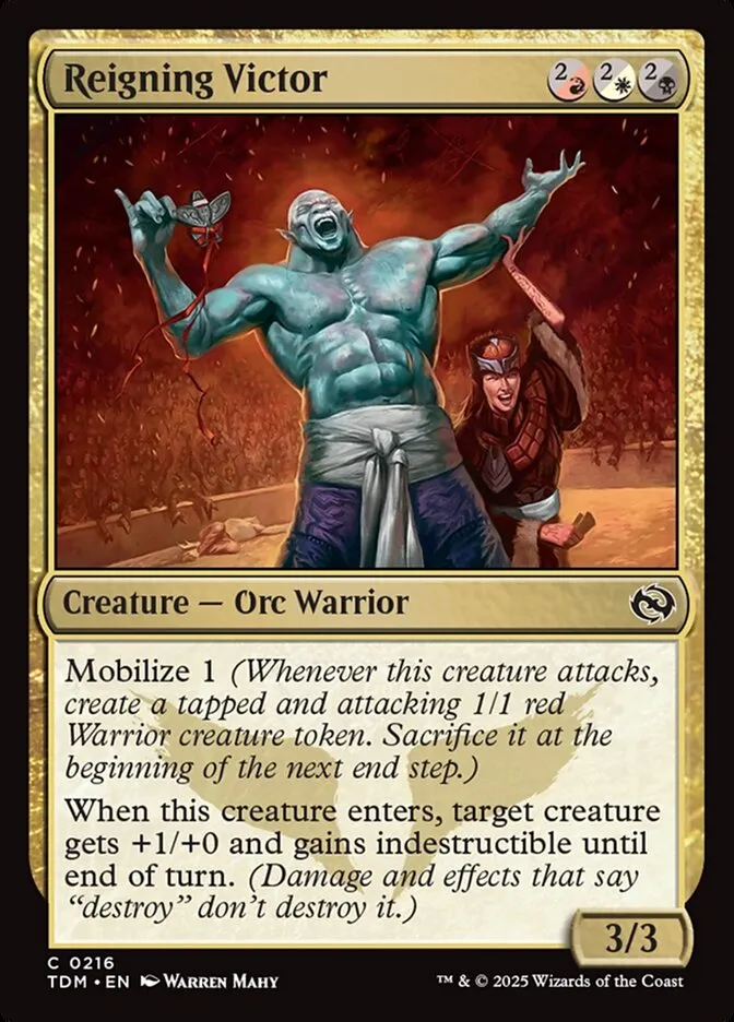 2025 Tarkir: Dragonstorm Reigning Victor #216 common card image