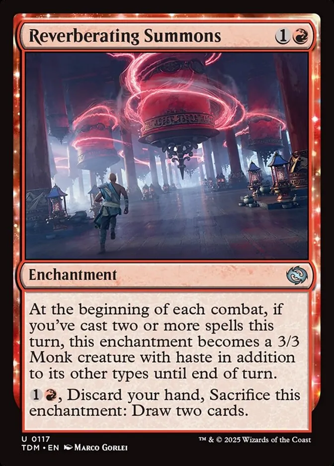 2025 Tarkir: Dragonstorm Reverberating Summons #117 uncommon card image