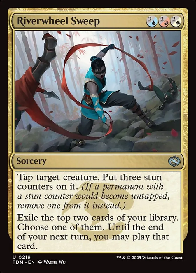 2025 Tarkir: Dragonstorm Riverwheel Sweep #219 uncommon card image
