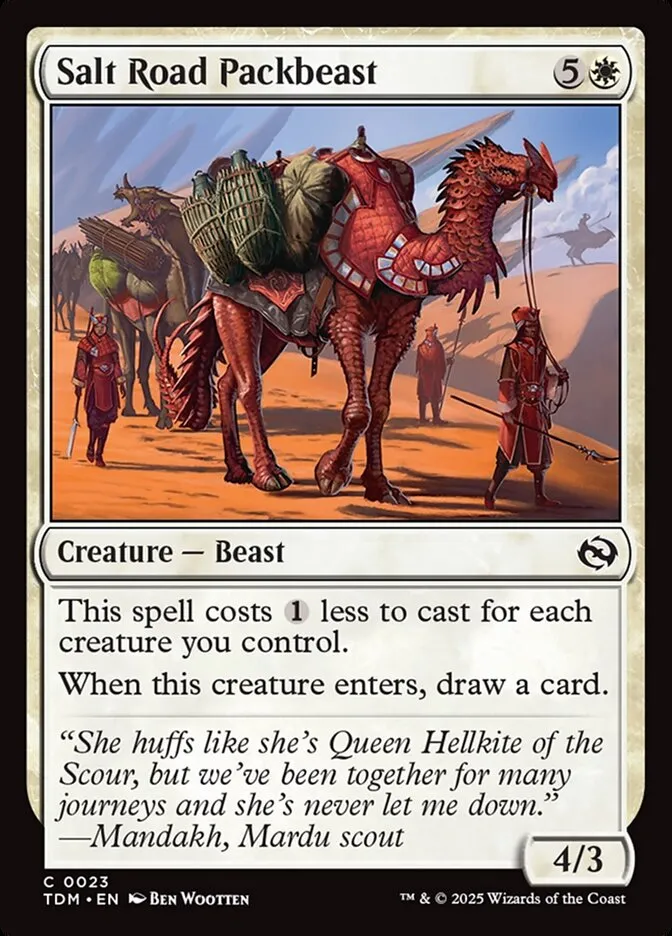 2025 Tarkir: Dragonstorm Salt Road Packbeast common #23 common card image