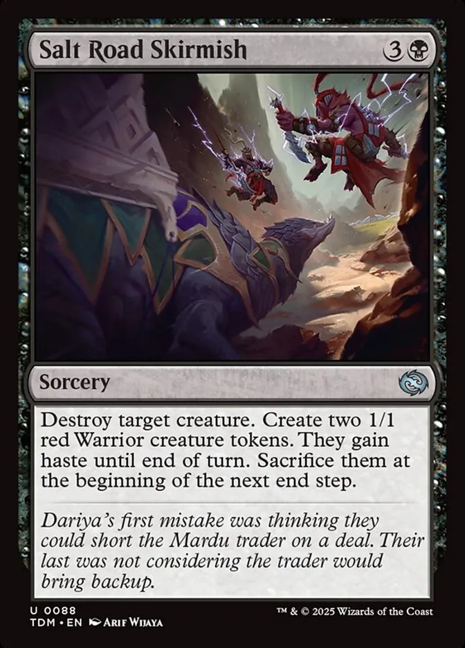 2025 Tarkir: Dragonstorm Salt Road Skirmish #88 uncommon card image