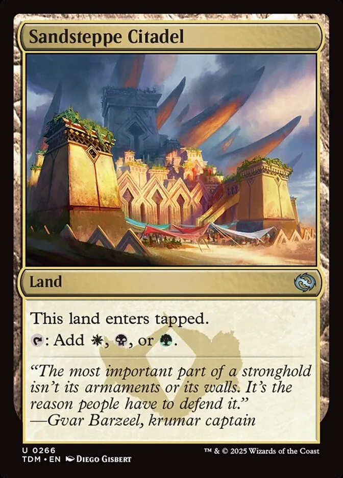 2025 Tarkir: Dragonstorm Sandsteppe Citadel #266 uncommon card image