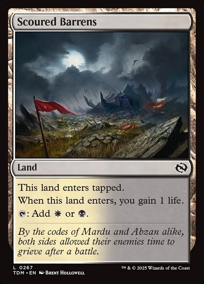 2025 Tarkir: Dragonstorm Scoured Barrens #267 common card image
