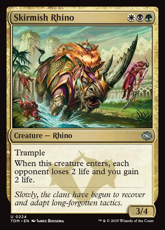 2025 Tarkir: Dragonstorm Skirmish Rhino #224 uncommon card image