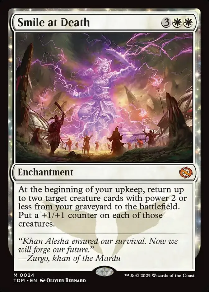 2025 Tarkir: Dragonstorm Smile at Death mythic #24 mythic card image