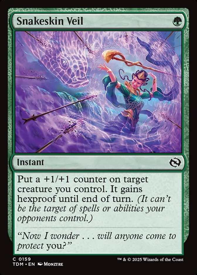 2025 Tarkir: Dragonstorm Snakeskin Veil #159 common card image