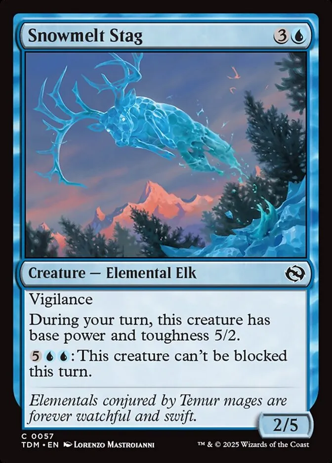 2025 Tarkir: Dragonstorm Snowmelt Stag common #57 common card image