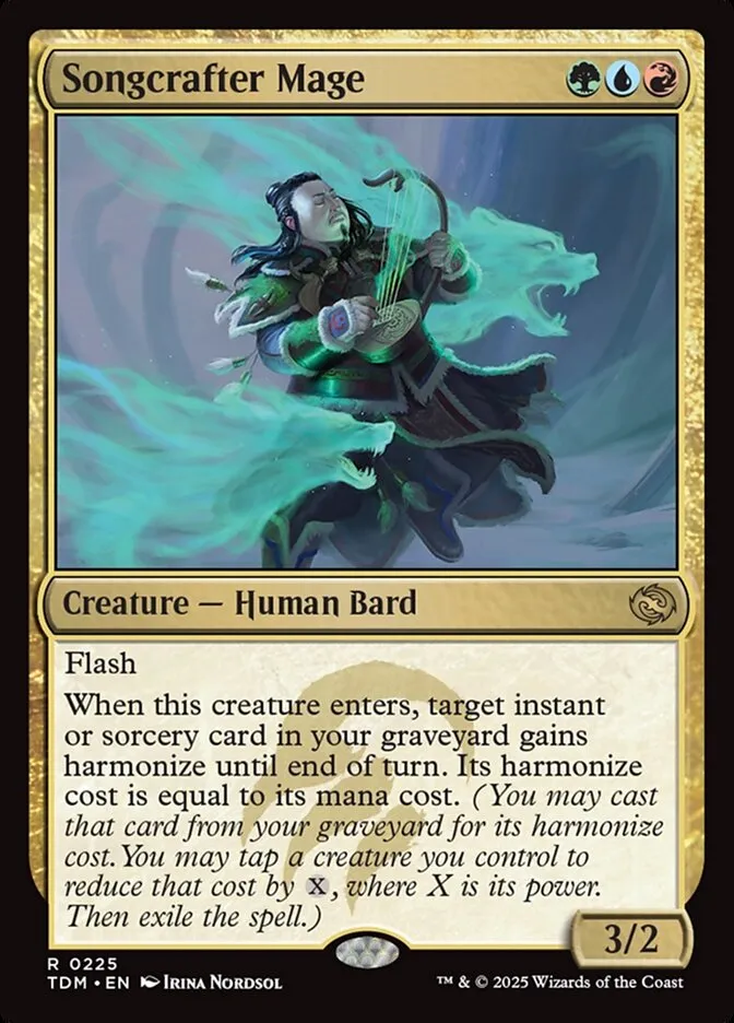 2025 Tarkir: Dragonstorm Songcrafter Mage #225 rare card image