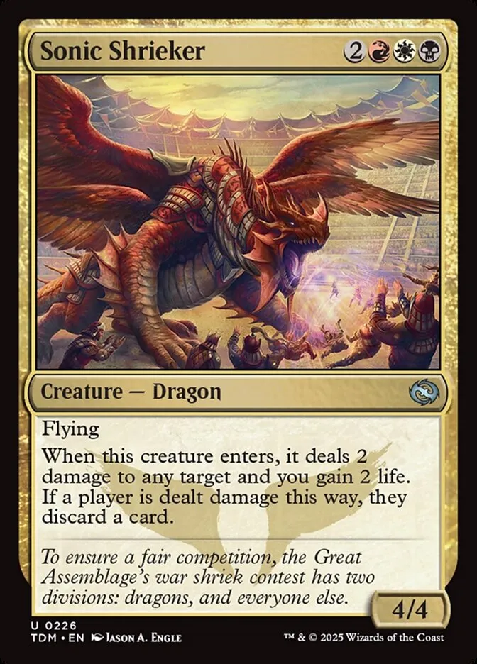 2025 Tarkir: Dragonstorm Sonic Shrieker #226 uncommon card image