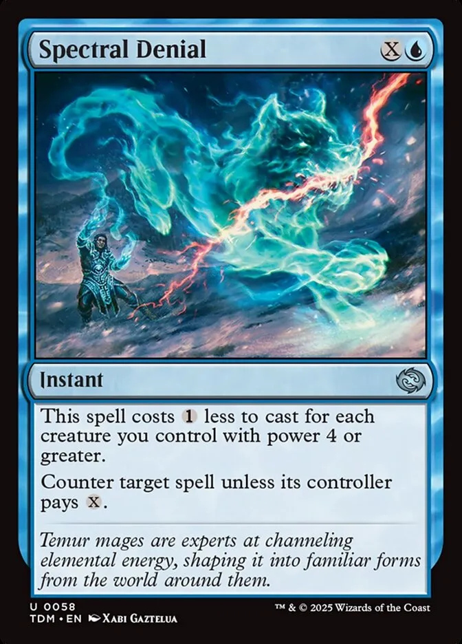 2025 Tarkir: Dragonstorm Spectral Denial uncommon #58 uncommon card image