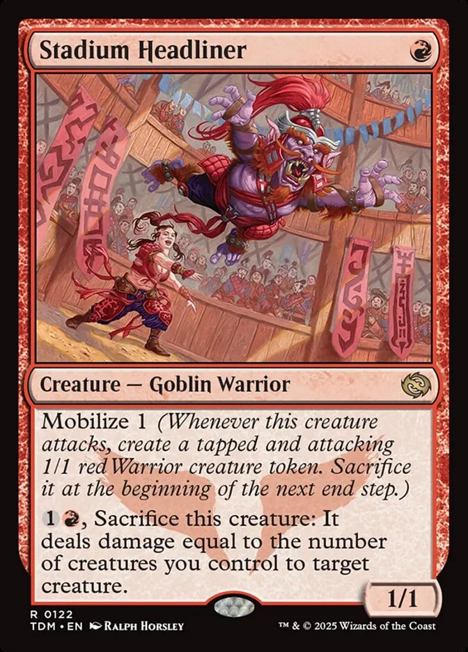 2025 Tarkir: Dragonstorm Stadium Headliner #122 rare card image