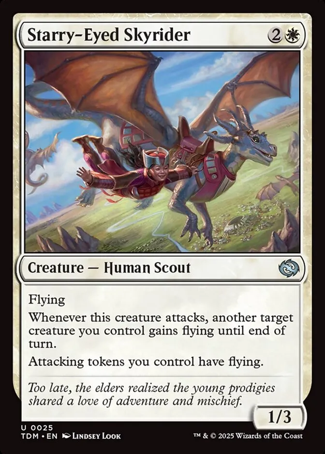2025 Tarkir: Dragonstorm Starry-Eyed Skyrider uncommon #25 uncommon card image